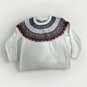 SONOMA Goods for Life Patterned Knit Pullover Sweater Geometric XXL Women